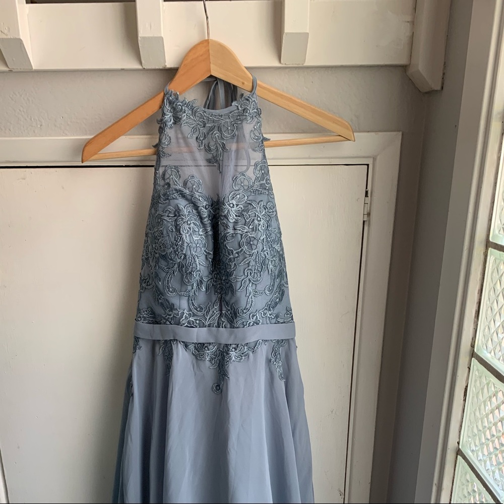 Steel Blue Bridesmaid Dress from JJ’s House